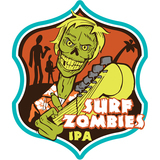 Iowa Surf Zombies beer Label Full Size