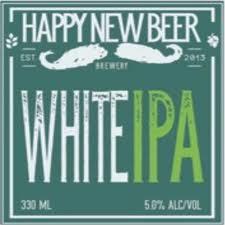 Happy New Beer White IPA beer Label Full Size