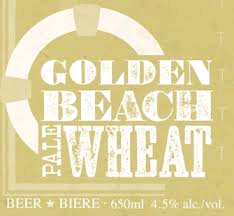 Sawdust City Golden Beach beer Label Full Size