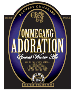 Ommegang Adoration 2011 beer Label Full Size