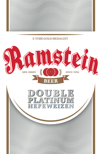 High Point Ramstein Double Platinum Blonde beer Label Full Size