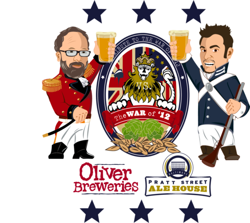 Oliver War of 1812 Rule Britannia beer Label Full Size