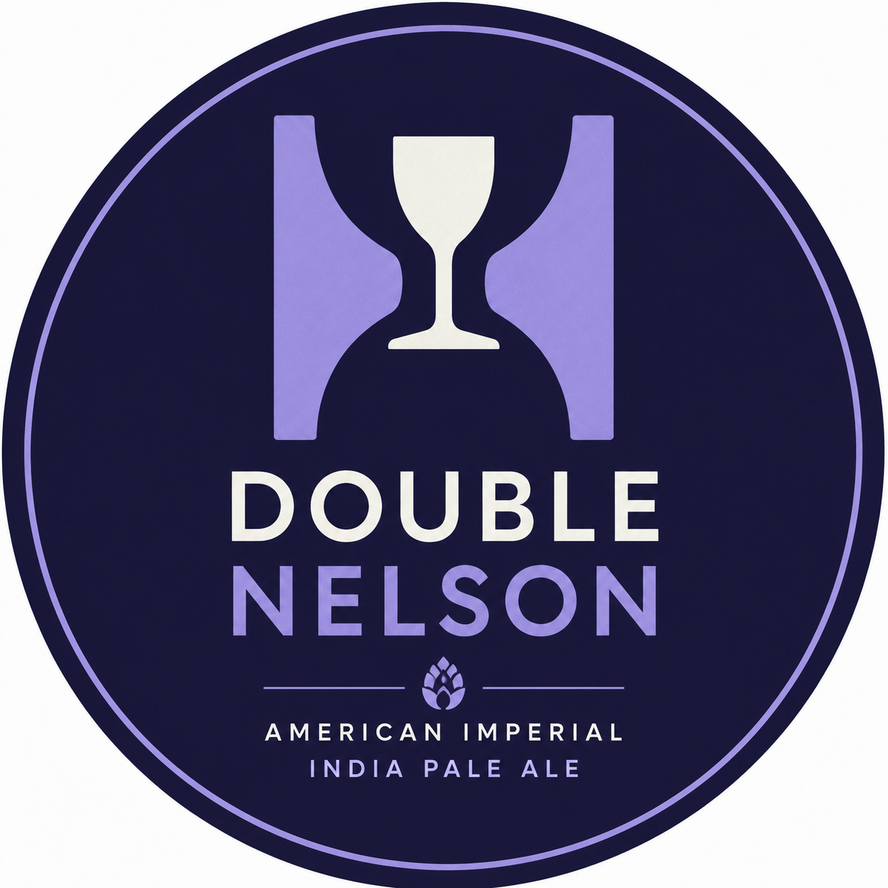 Hill Farmstead Double Nelson beer Label Full Size
