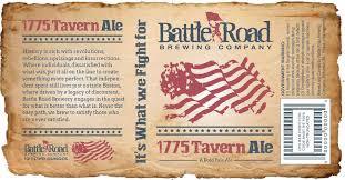 Battle Road 1775 Tavern beer Label Full Size