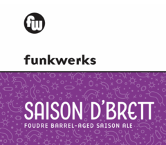 Funkwerks Saison d'Brett beer Label Full Size