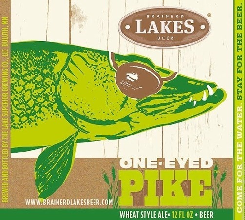 Brainerd Lakes One-Eyed Pike beer Label Full Size