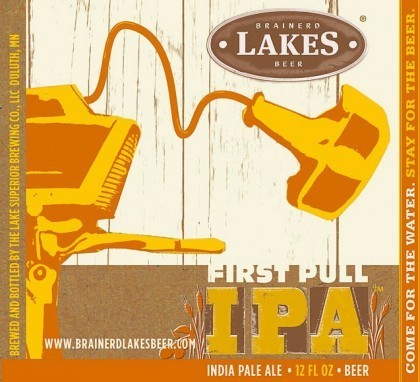 Brainerd Lakes First Pull beer Label Full Size