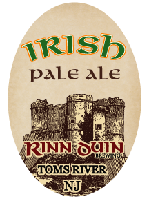 Toms River Rinn Duin Irish Pale Oak & Whiskey aged beer Label Full Size
