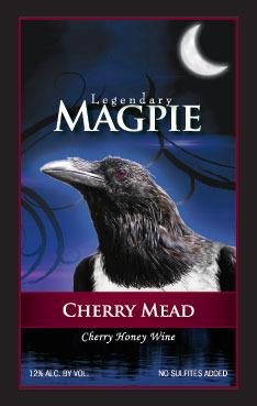 Magpie Cherry Mead beer Label Full Size