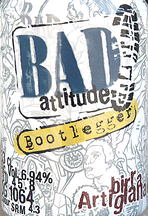Bad Attitude Bootlegger beer Label Full Size