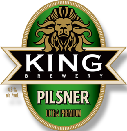 King Pilsner beer Label Full Size
