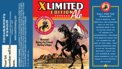 Cavalry XLimited beer Label Full Size