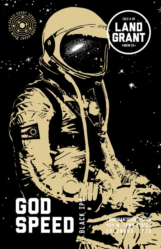 Land-Grant Godspeed beer Label Full Size