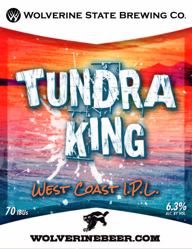 Wolverine State Tundra King beer Label Full Size
