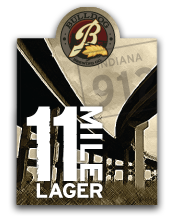 Bulldog 11 Mile beer Label Full Size
