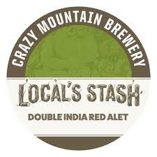 Crazy Mountain Local's Stash Double India Red Ale beer Label Full Size