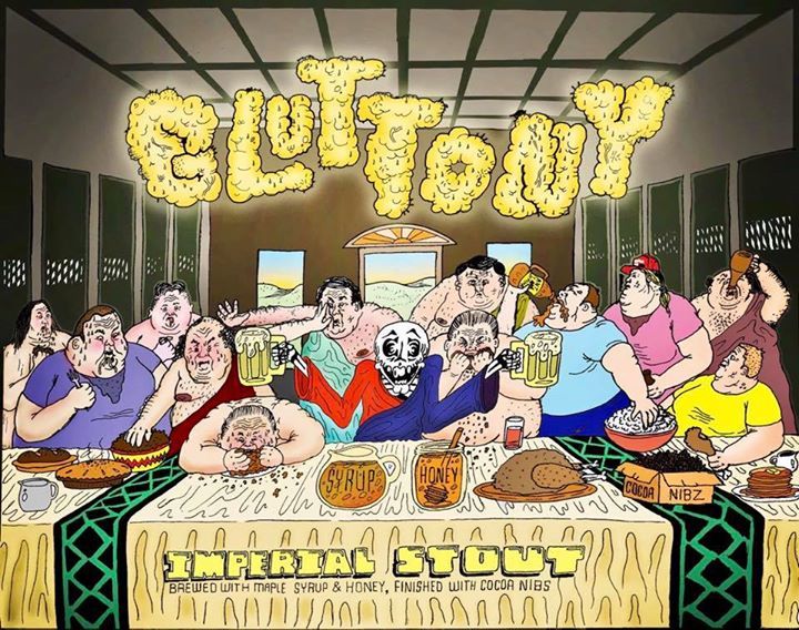 Burn 'Em Gluttony beer Label Full Size