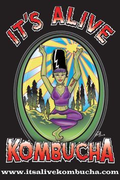 Its Alive Kombucha Ginger Lemongrass beer Label Full Size
