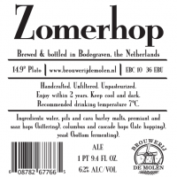 Brouwerij de Molen Zomer Hop beer Label Full Size