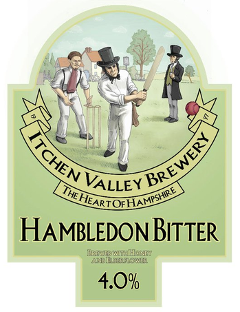 Itchen Valley Hambledon beer Label Full Size