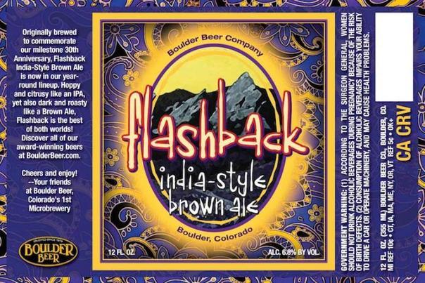Boulder Flashback India-Style Brown Ale beer Label Full Size