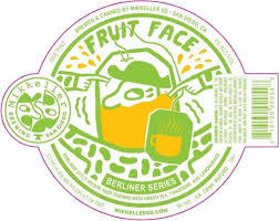 Mikkeller Fruit Face Green Tea, Tangerine, and LemonGrass beer Label Full Size