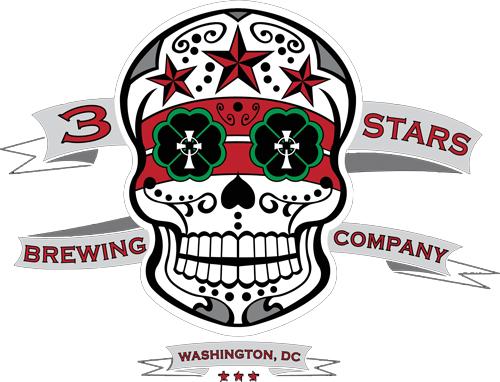 3 Stars Citra Lemon Peel Saison Maryland Style beer Label Full Size