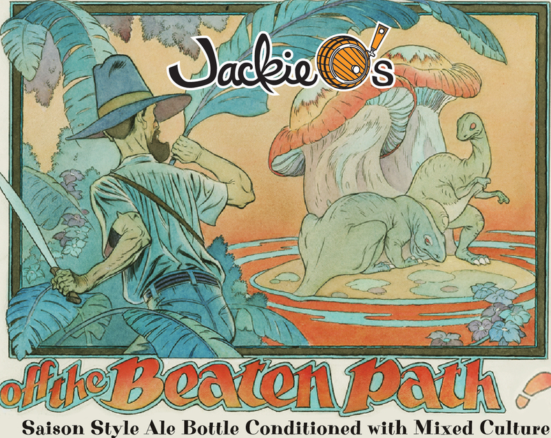 Jackie O's Off the Beaten Path 1 beer Label Full Size