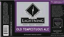 Lightning Old Tempestuous Ale beer Label Full Size