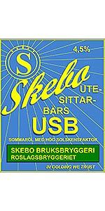 Skebo Tripple Gold/Aniversary Ale beer Label Full Size