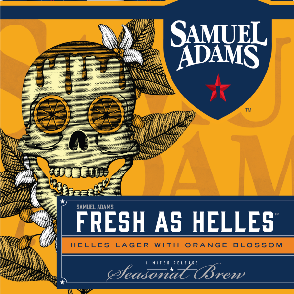 Photo of Samuel Adams Fresh As Helles beer Label