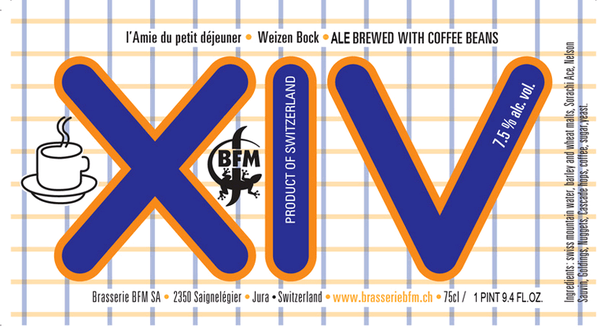 BFM La Cuvee XIV beer Label Full Size