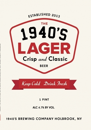 1940's Lager beer Label Full Size