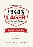1940's Lager beer