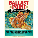Ballast Point Sculpin Extra Hopped Unfiltered IPA beer