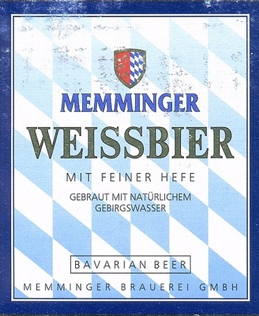Memminger Weissbier beer Label Full Size