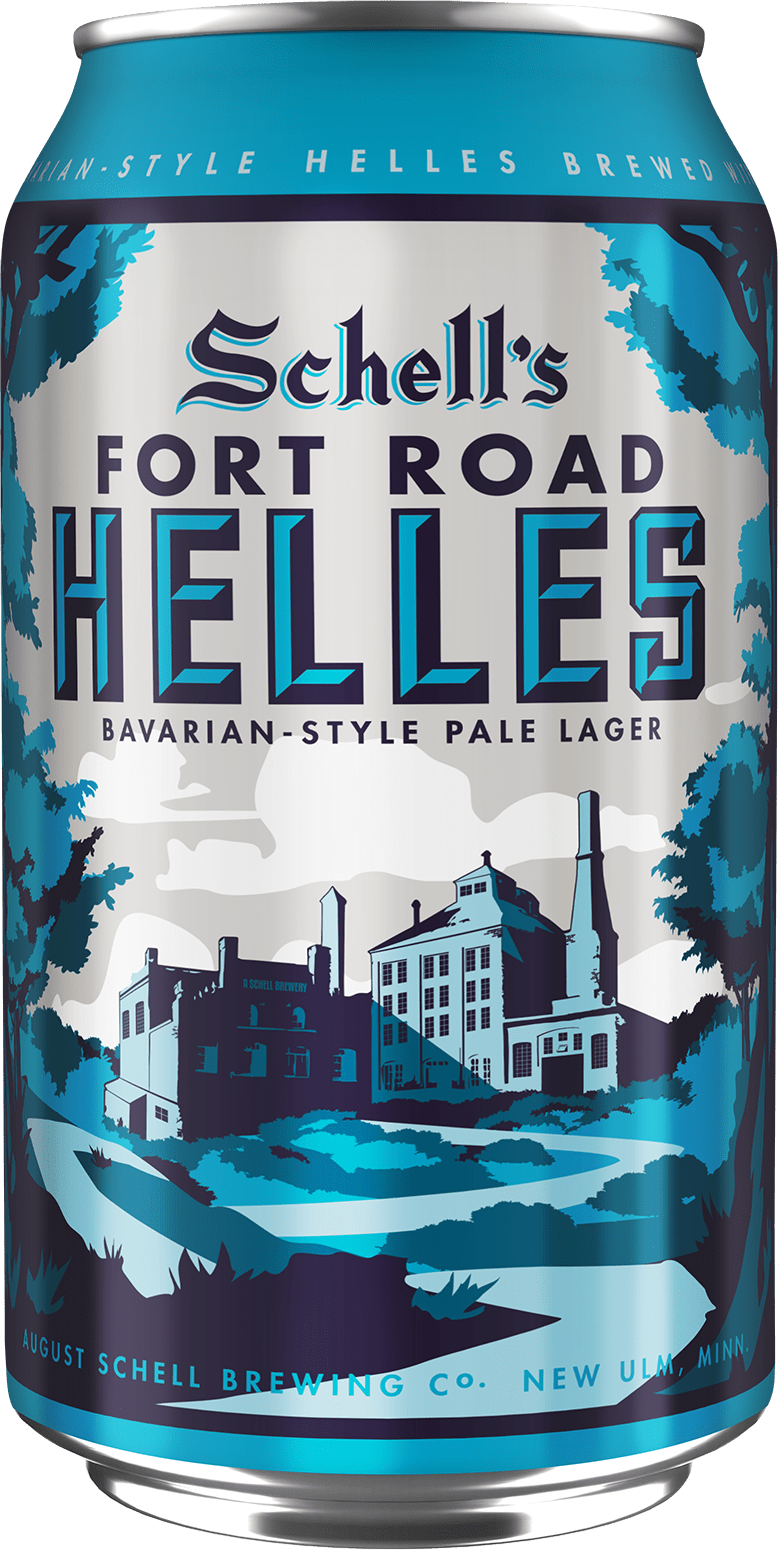 August Schell Fort Road Helles beer Label Full Size