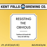Kent Falls Resisting the Obvious beer