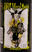 Cosmic Hell Hound Brown beer Label Full Size