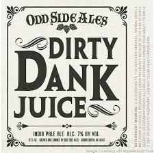 Odd Side Dirty Dank Juice - Amarillo beer Label Full Size