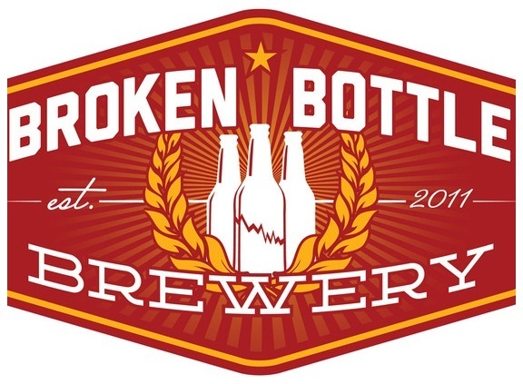 Broken Bottle AFD Red beer Label Full Size