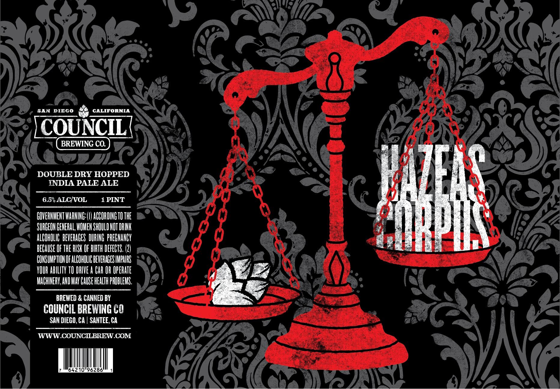 Council Hazeus Corpus beer Label Full Size