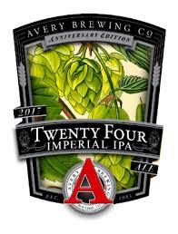 Avery 24th Anniversary beer Label Full Size
