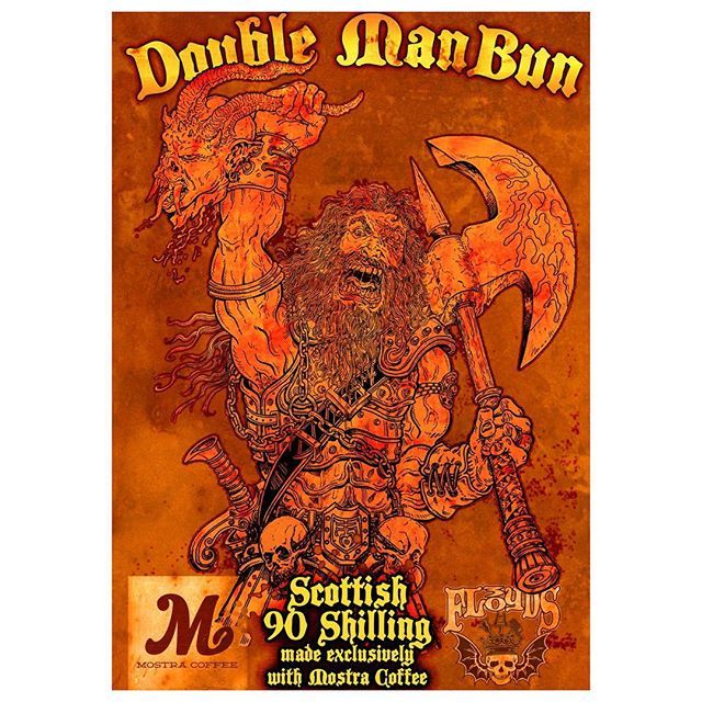 3 Floyds Double Man Bun beer Label Full Size