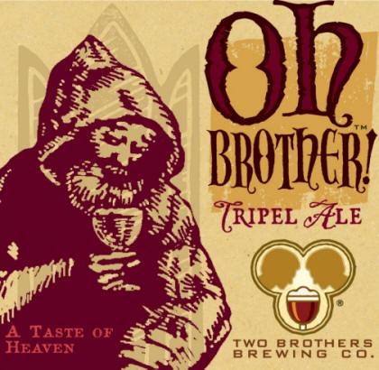 Two Brothers Oh Brother! beer Label Full Size