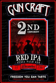 Gun 2nd Amendment beer Label Full Size