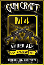 Gun Craft M4 beer Label Full Size