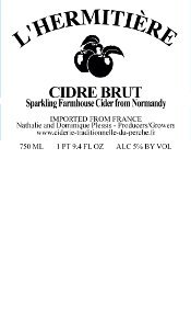 L'Hermitiere Cidre Demi-Sec beer Label Full Size