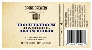 Bronx Bourbon Reverb beer Label Full Size