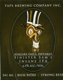 Taps Sinister Sam's Insane IPA beer